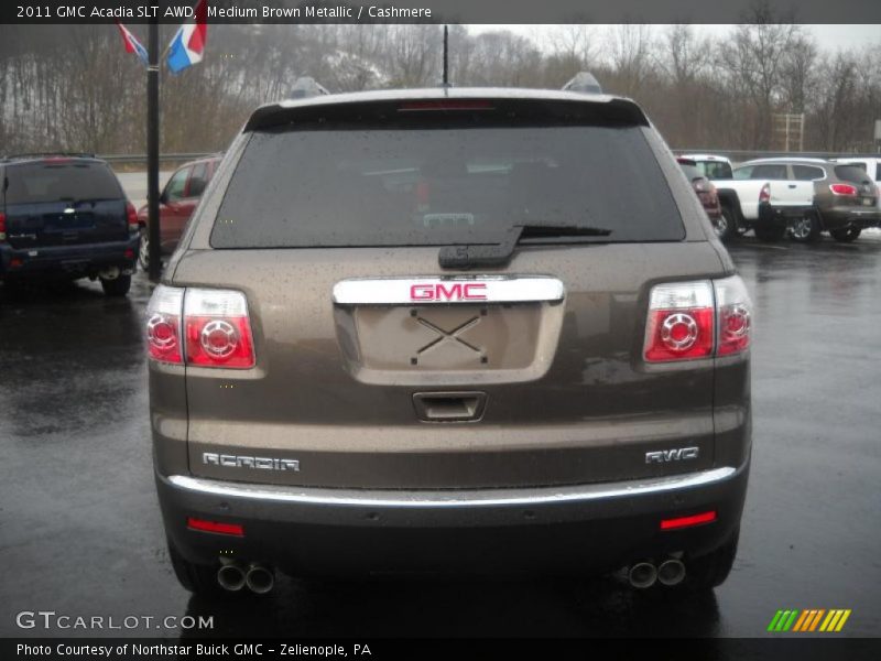 Medium Brown Metallic / Cashmere 2011 GMC Acadia SLT AWD