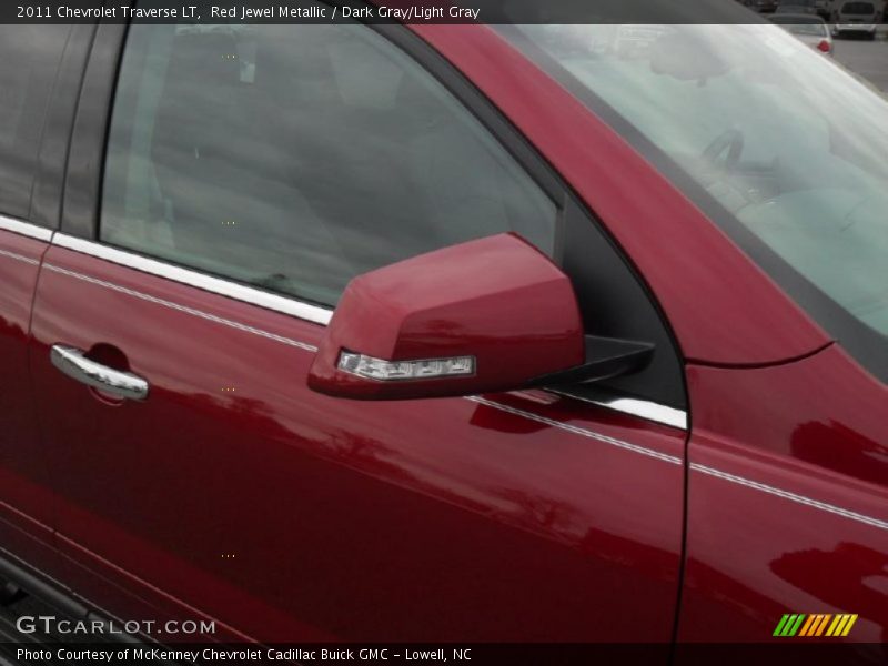 Red Jewel Metallic / Dark Gray/Light Gray 2011 Chevrolet Traverse LT