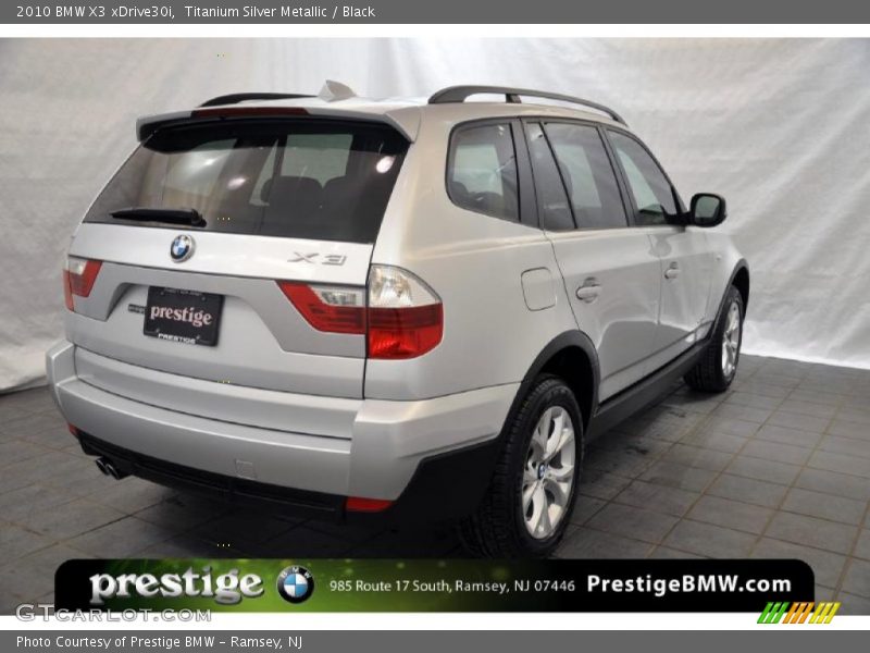 Titanium Silver Metallic / Black 2010 BMW X3 xDrive30i