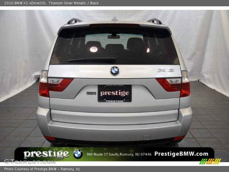 Titanium Silver Metallic / Black 2010 BMW X3 xDrive30i