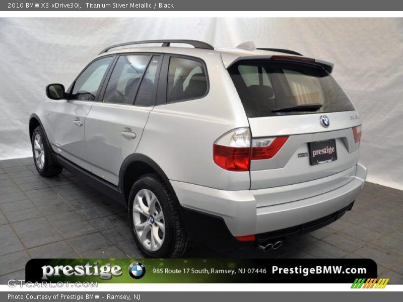 Titanium Silver Metallic / Black 2010 BMW X3 xDrive30i