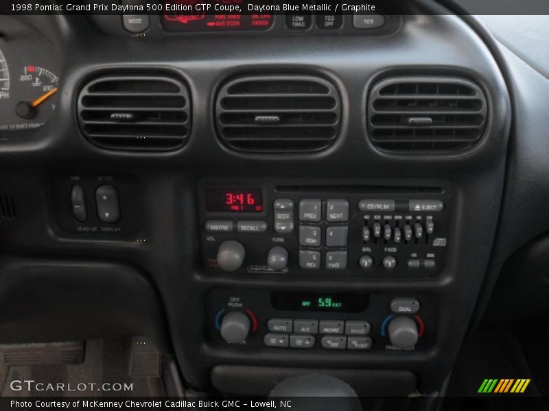 Controls of 1998 Grand Prix Daytona 500 Edition GTP Coupe