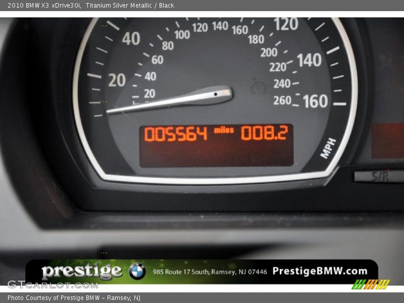 Titanium Silver Metallic / Black 2010 BMW X3 xDrive30i