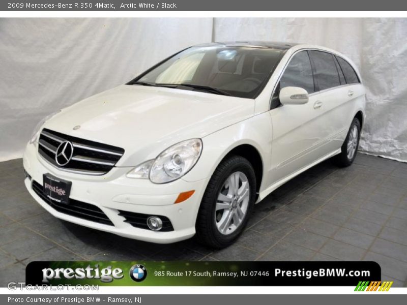 Arctic White / Black 2009 Mercedes-Benz R 350 4Matic