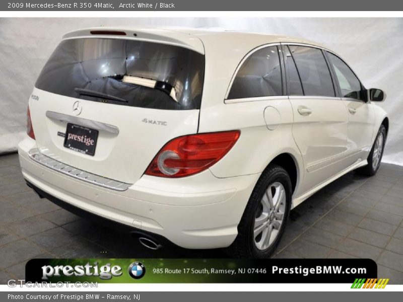 Arctic White / Black 2009 Mercedes-Benz R 350 4Matic