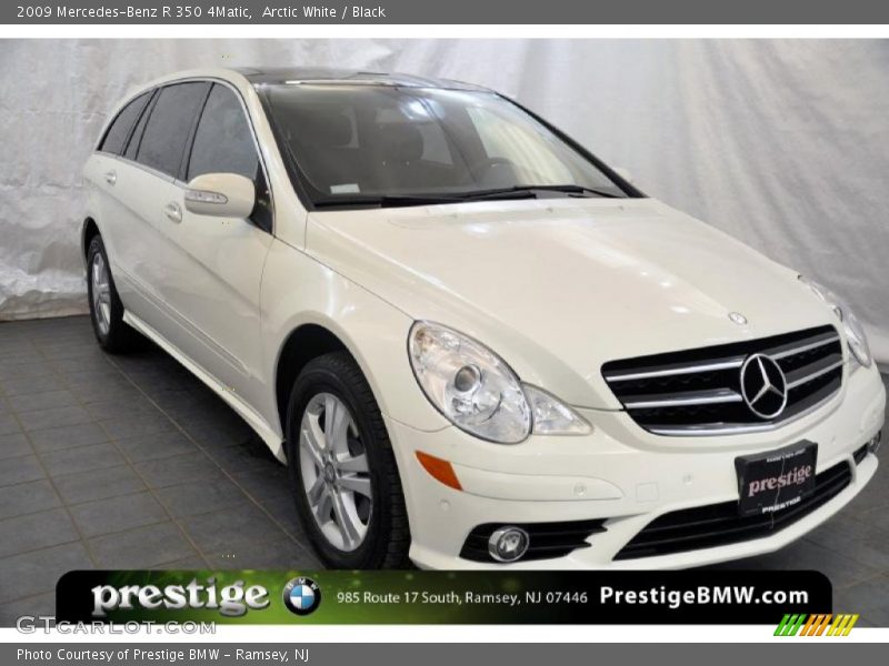 Arctic White / Black 2009 Mercedes-Benz R 350 4Matic