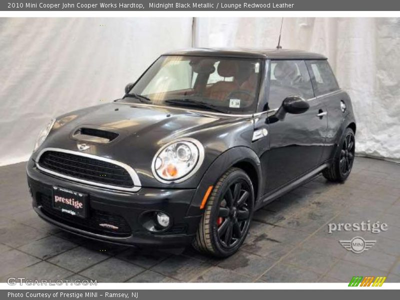 Midnight Black Metallic / Lounge Redwood Leather 2010 Mini Cooper John Cooper Works Hardtop