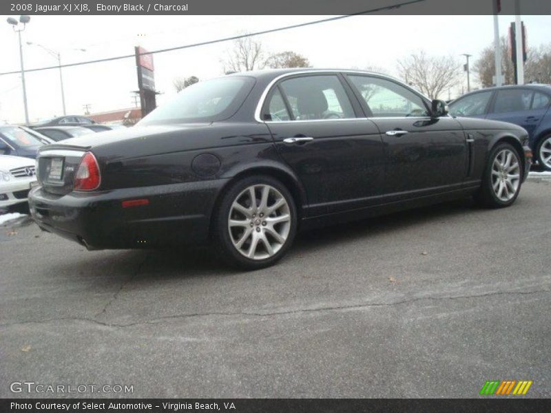 Ebony Black / Charcoal 2008 Jaguar XJ XJ8