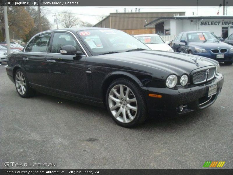 Ebony Black / Charcoal 2008 Jaguar XJ XJ8