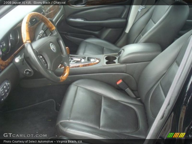 Ebony Black / Charcoal 2008 Jaguar XJ XJ8