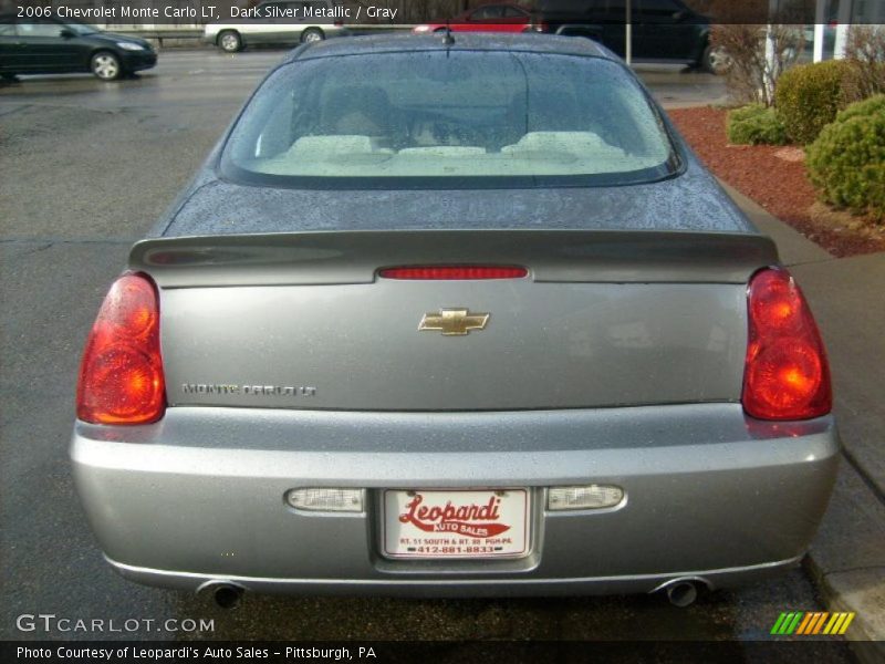 Dark Silver Metallic / Gray 2006 Chevrolet Monte Carlo LT