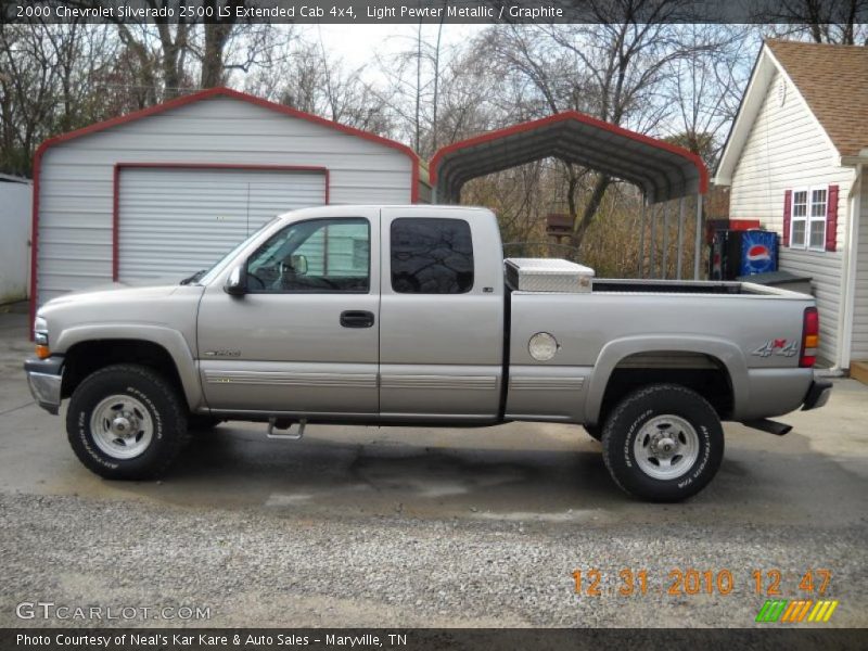 Light Pewter Metallic / Graphite 2000 Chevrolet Silverado 2500 LS Extended Cab 4x4
