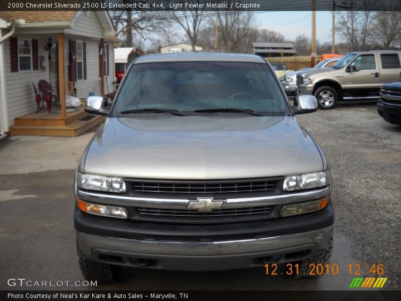 Light Pewter Metallic / Graphite 2000 Chevrolet Silverado 2500 LS Extended Cab 4x4