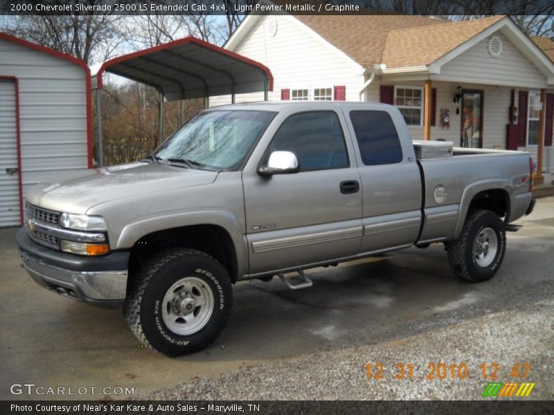 Light Pewter Metallic / Graphite 2000 Chevrolet Silverado 2500 LS Extended Cab 4x4