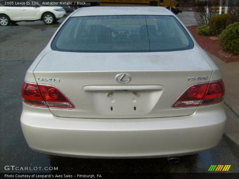 Alabaster Metallic / Black 2005 Lexus ES 330