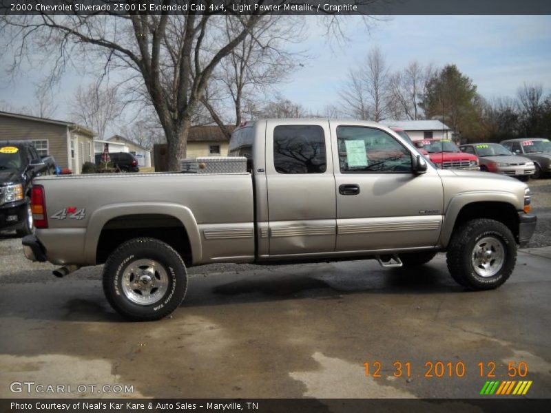 Light Pewter Metallic / Graphite 2000 Chevrolet Silverado 2500 LS Extended Cab 4x4