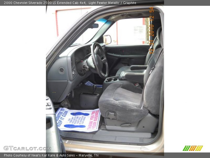Light Pewter Metallic / Graphite 2000 Chevrolet Silverado 2500 LS Extended Cab 4x4