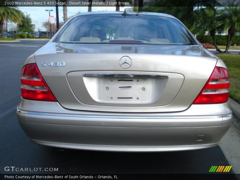 Desert Silver Metallic / Light Brown 2002 Mercedes-Benz S 430 Sedan
