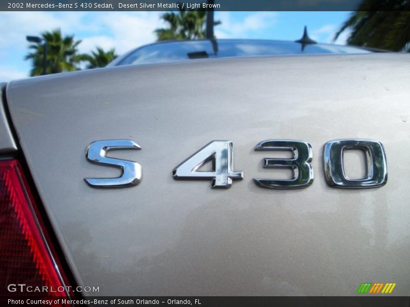 Desert Silver Metallic / Light Brown 2002 Mercedes-Benz S 430 Sedan