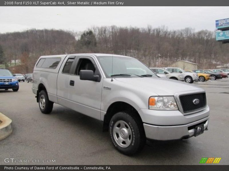 Silver Metallic / Medium Flint Grey 2008 Ford F150 XLT SuperCab 4x4