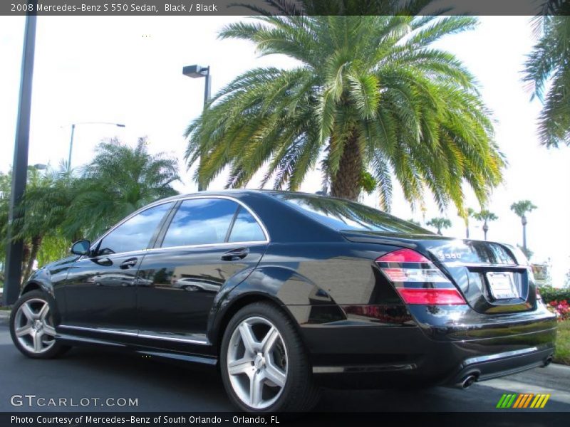 Black / Black 2008 Mercedes-Benz S 550 Sedan