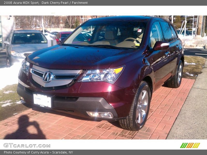 Dark Cherry Pearl / Parchment 2008 Acura MDX Sport