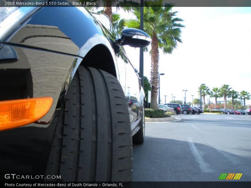 Black / Black 2008 Mercedes-Benz S 550 Sedan