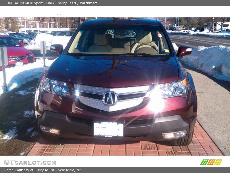 Dark Cherry Pearl / Parchment 2008 Acura MDX Sport