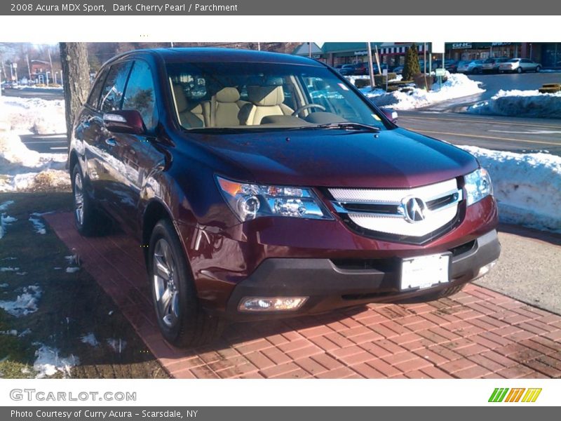 Dark Cherry Pearl / Parchment 2008 Acura MDX Sport