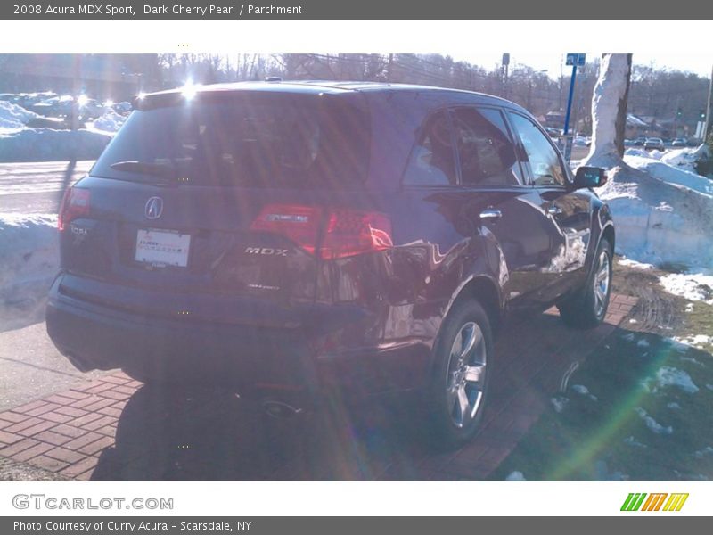 Dark Cherry Pearl / Parchment 2008 Acura MDX Sport