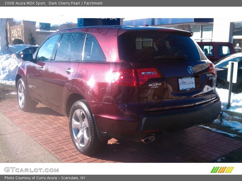 Dark Cherry Pearl / Parchment 2008 Acura MDX Sport