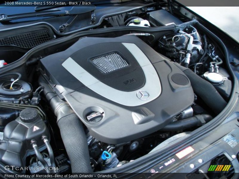 Black / Black 2008 Mercedes-Benz S 550 Sedan