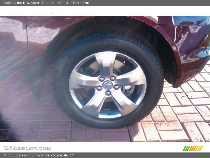 Dark Cherry Pearl / Parchment 2008 Acura MDX Sport