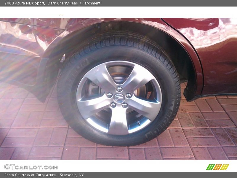 Dark Cherry Pearl / Parchment 2008 Acura MDX Sport
