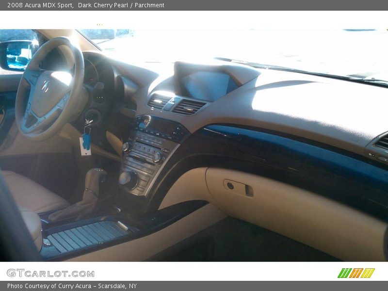 Dark Cherry Pearl / Parchment 2008 Acura MDX Sport