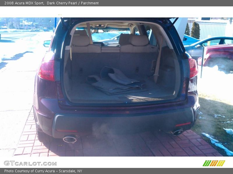 Dark Cherry Pearl / Parchment 2008 Acura MDX Sport