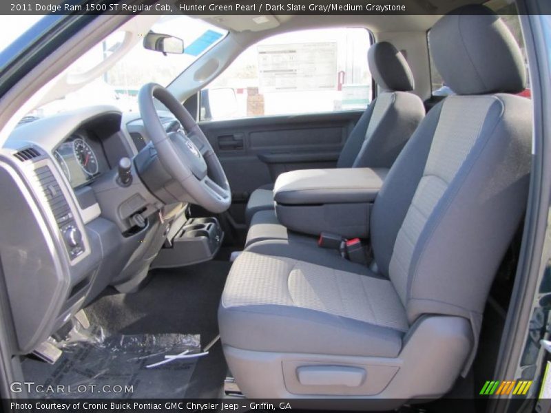 Hunter Green Pearl / Dark Slate Gray/Medium Graystone 2011 Dodge Ram 1500 ST Regular Cab