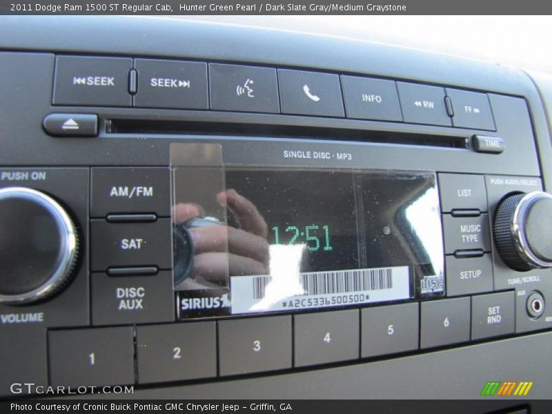 Controls of 2011 Ram 1500 ST Regular Cab