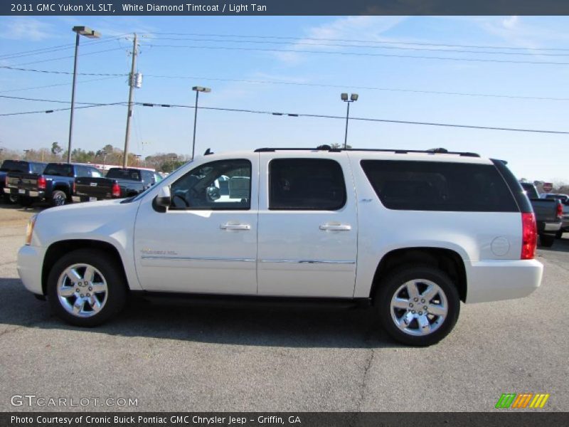 White Diamond Tintcoat / Light Tan 2011 GMC Yukon XL SLT