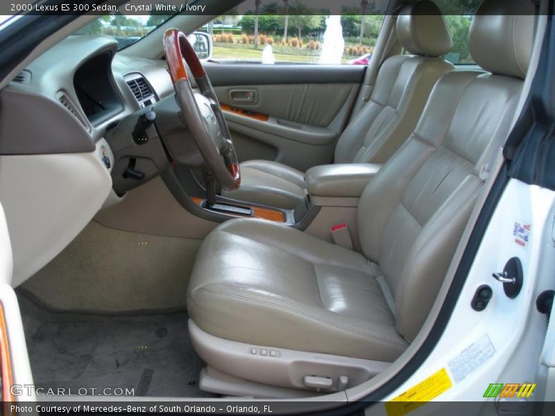 Crystal White / Ivory 2000 Lexus ES 300 Sedan
