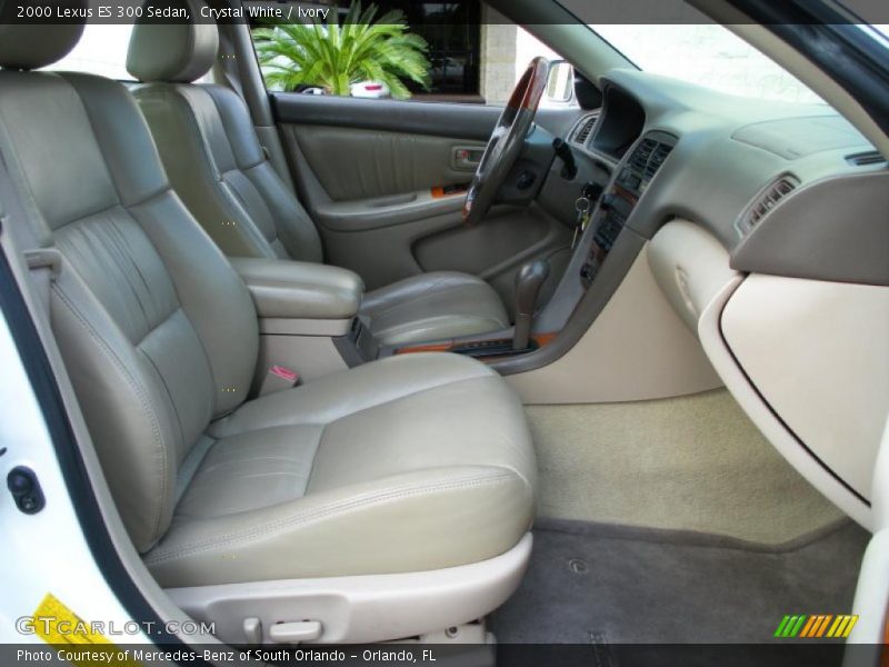 Crystal White / Ivory 2000 Lexus ES 300 Sedan