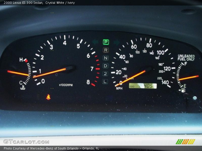 Crystal White / Ivory 2000 Lexus ES 300 Sedan