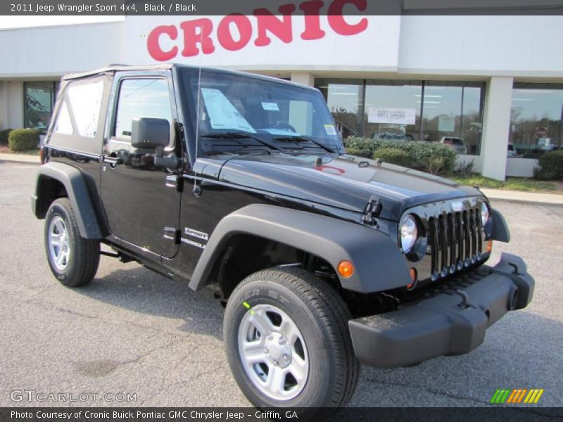 Black / Black 2011 Jeep Wrangler Sport 4x4