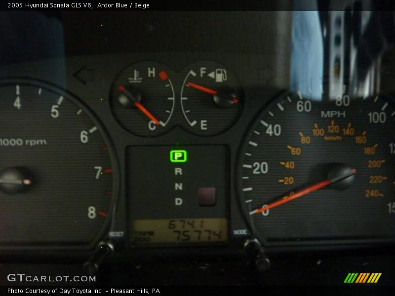 Ardor Blue / Beige 2005 Hyundai Sonata GLS V6