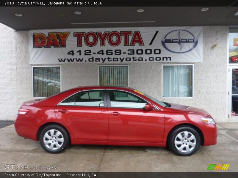Barcelona Red Metallic / Bisque 2010 Toyota Camry LE