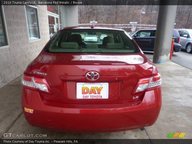 Barcelona Red Metallic / Bisque 2010 Toyota Camry LE