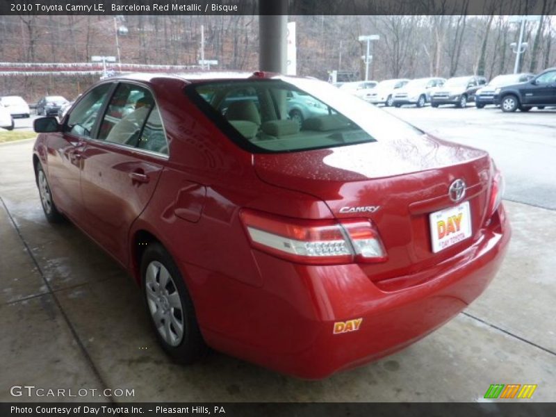 Barcelona Red Metallic / Bisque 2010 Toyota Camry LE
