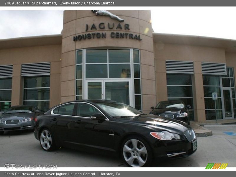 Ebony Black / Charcoal/Charcoal 2009 Jaguar XF Supercharged