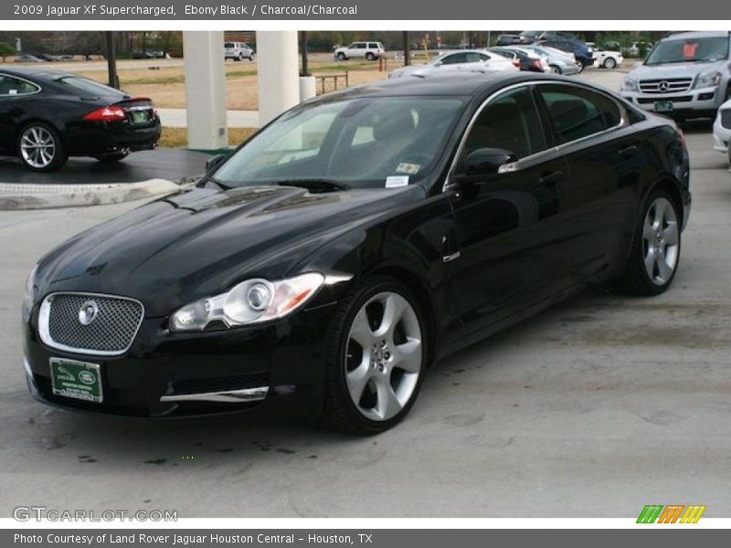 Ebony Black / Charcoal/Charcoal 2009 Jaguar XF Supercharged