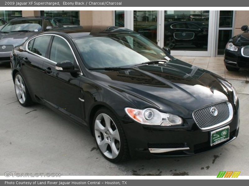 Ebony Black / Charcoal/Charcoal 2009 Jaguar XF Supercharged